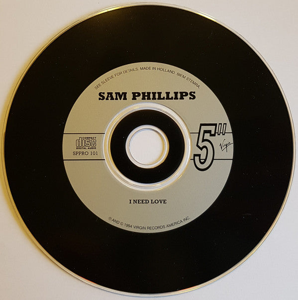 Sam Phillips : I Need Love (CD, Single, Promo)