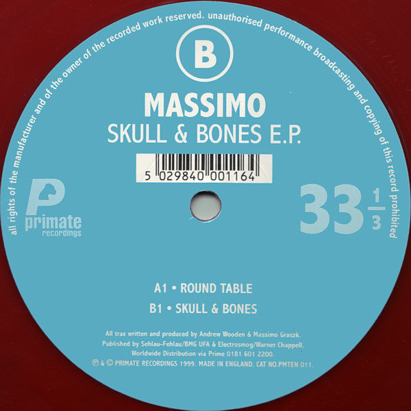 Massimo : Skull & Bones E.P. (10", EP, Red)