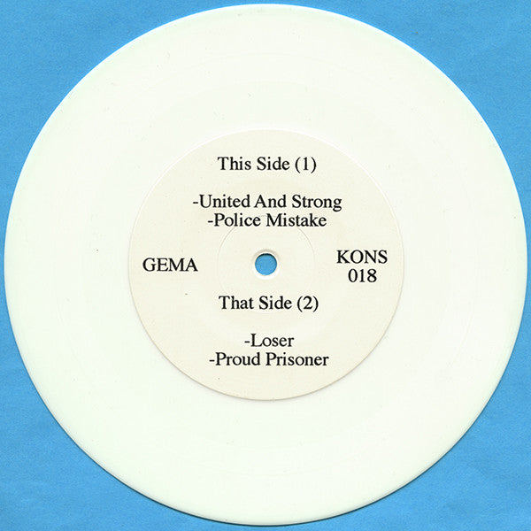 Guttersnipe : United And Strong (7", Whi)