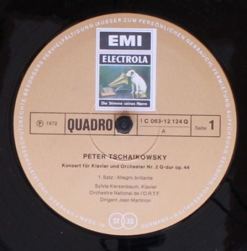 Peter Tschaikowsky*, Sylvia Kersenbaum, Orchestre National De L'O.R.T.F.*, Jean Martinon : Konzert Für Klavier Und Orchester Nr.2 G~dur Op.44 (LP, Quad)
