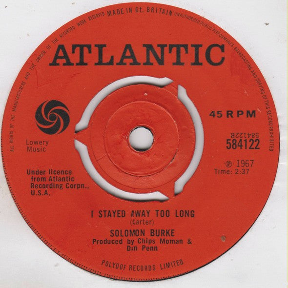 Solomon Burke : Just As I Am (7", Single)
