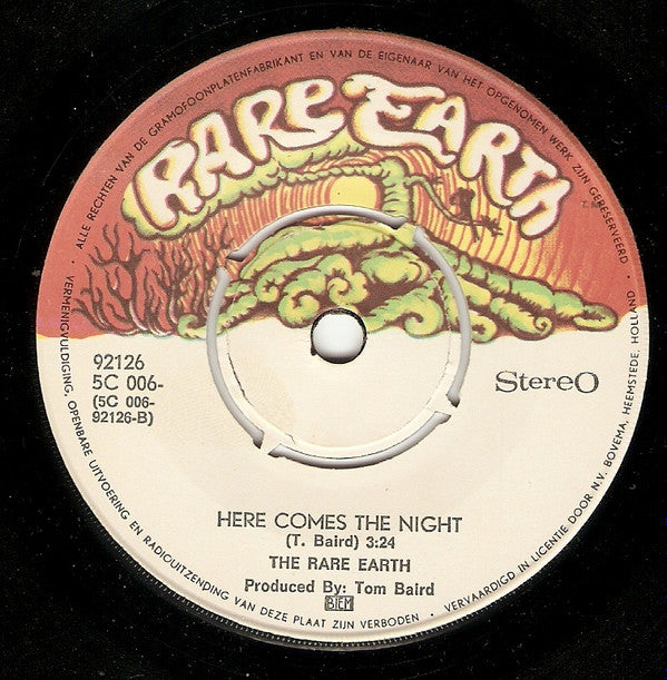 Rare Earth : Born To Wander  (7", Single)