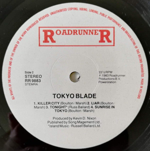 Tokyo Blade : Tokyo Blade (LP, Album)