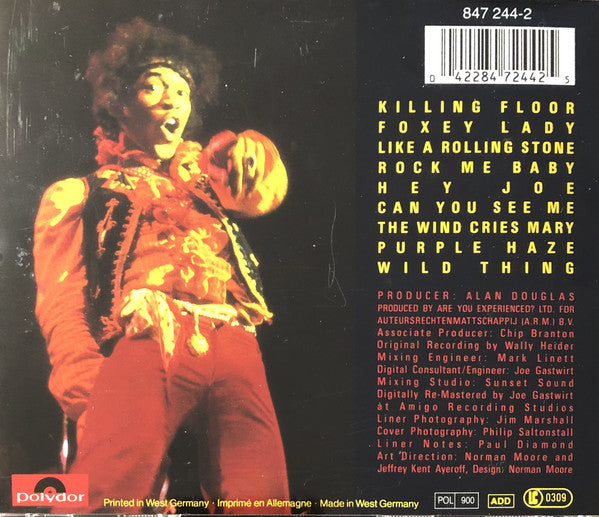 Jimi Hendrix : Jimi Plays Monterey (CD, Album, RE, RM)
