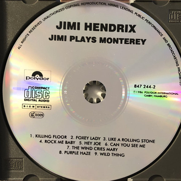 Jimi Hendrix : Jimi Plays Monterey (CD, Album, RE, RM)