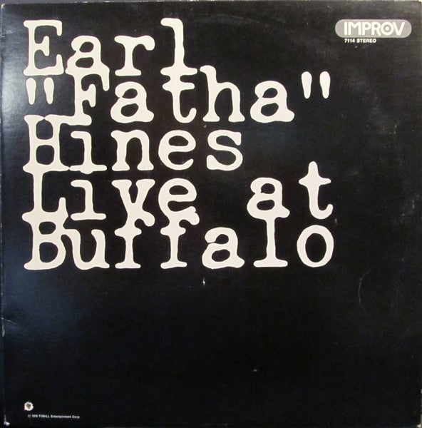 Earl "Fatha" Hines* : Live At Buffalo (LP, Album, San)