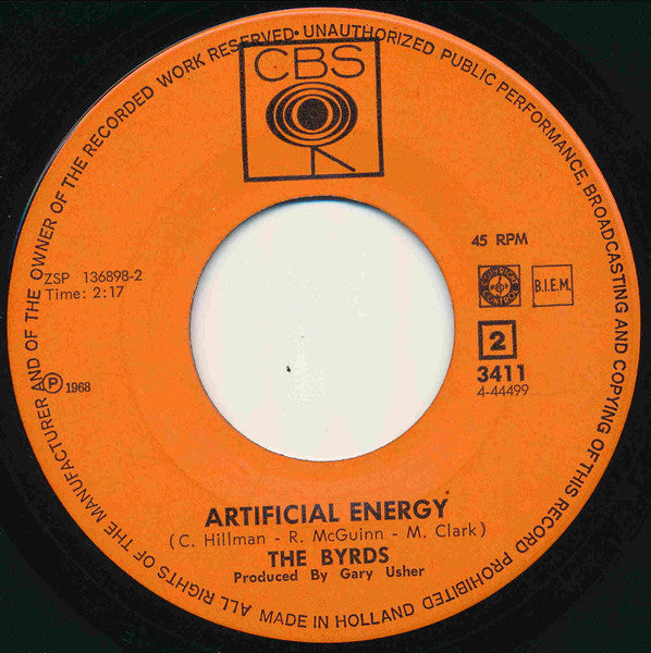 The Byrds : You Ain't Going Nowhere / Artificial Energy (7", Single)