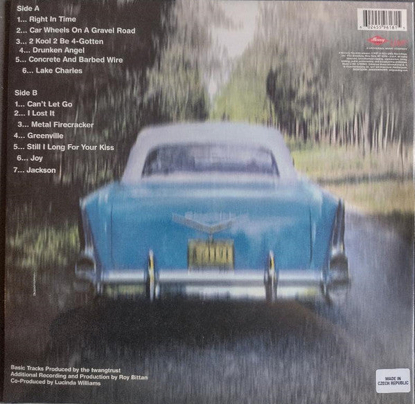 Lucinda Williams : Car Wheels On A Gravel Road (LP, Album, RE, 180)