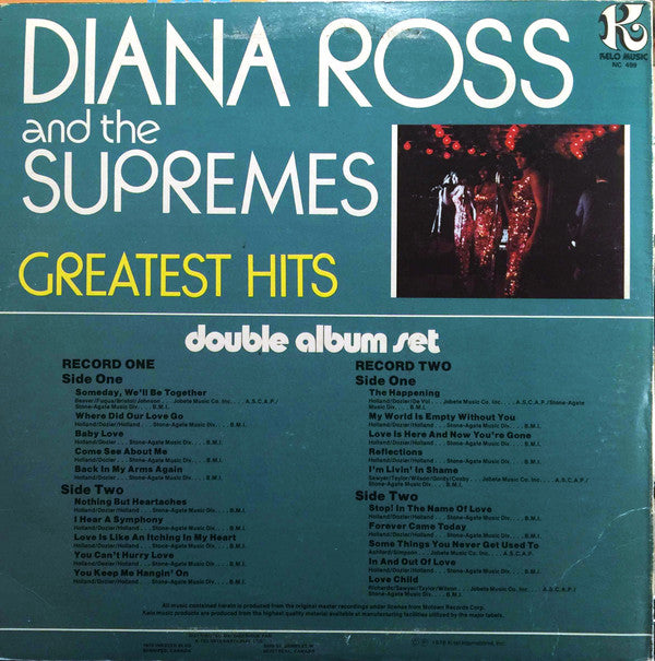 The Supremes : Greatest Hits (2xLP, Comp)
