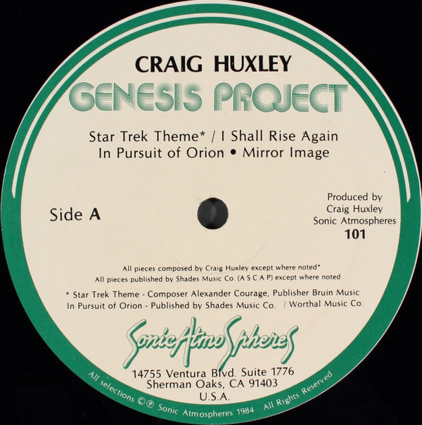 Craig Huxley : Genesis Project (2xLP, Album)