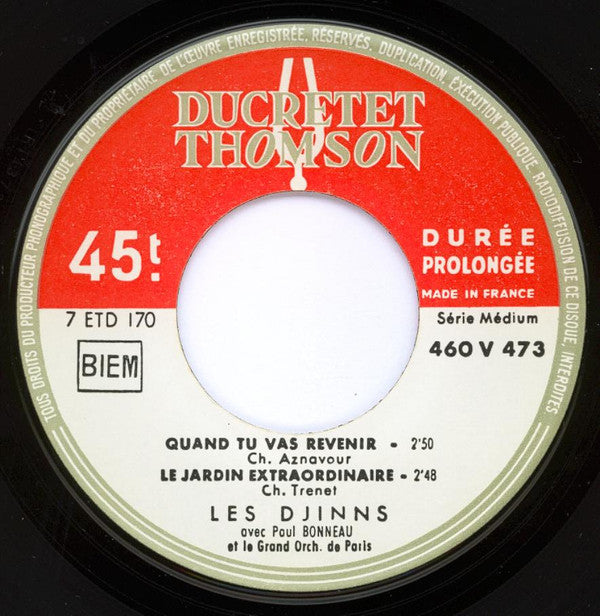 Les Djinns : Pilou Pilou Pilou-Hé (7", EP, RE)