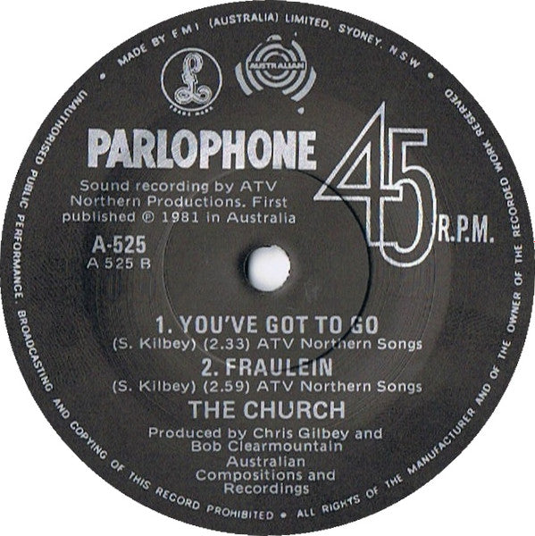 The Church : Tear It All Away (7", Single)