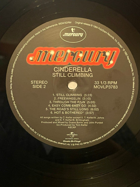Cinderella (3) : Still Climbing (LP, Album, RE, 180)