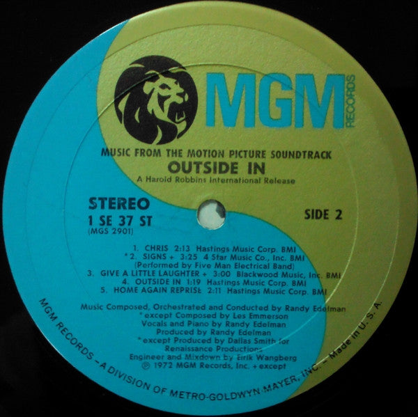 Randy Edelman : Outside In (Music From The Motion Picture Soundtrack) (LP, Album)