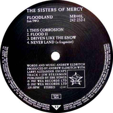The Sisters Of Mercy : Floodland (LP, Album)