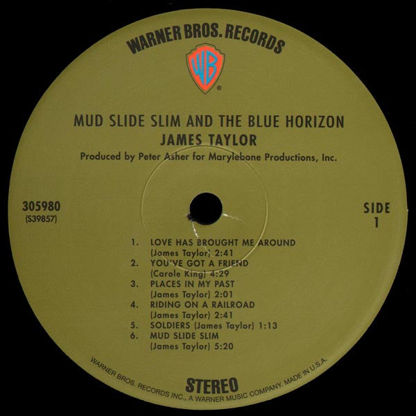 James Taylor (2) : Mud Slide Slim And The Blue Horizon (LP, Album, RE, RM, 180)