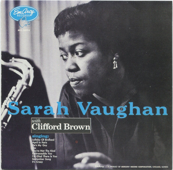 Sarah Vaughan With Clifford Brown : Sarah Vaughan With Clifford Brown (CD, Album, RE, RM)