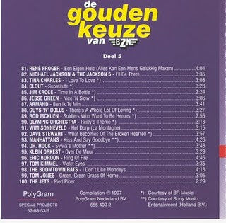 Various : De Gouden Keuze Van BZN - Deel 5 (CD, Comp)