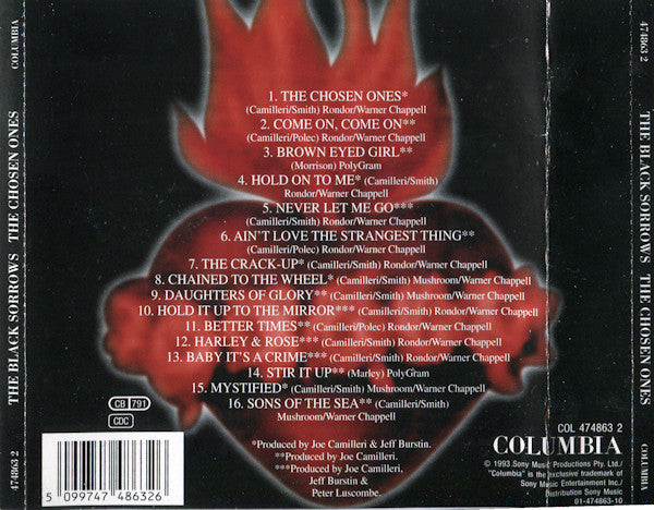 The Black Sorrows : The Chosen Ones (CD, Comp)
