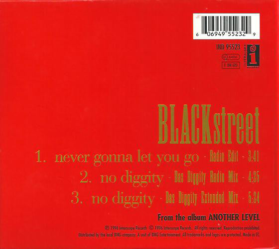 BLACKstreet : Never Gonna Let You Go (CD, Maxi, Red)