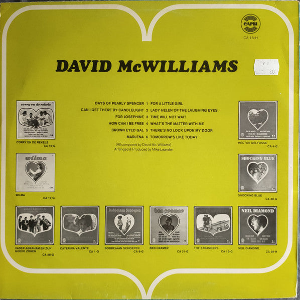 David McWilliams : David McWilliams Vol. 2 (LP, Album)