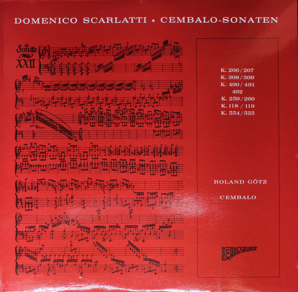 Domenico Scarlatti, Roland Götz (2) : Cembalo-Sonaten (LP, Album)