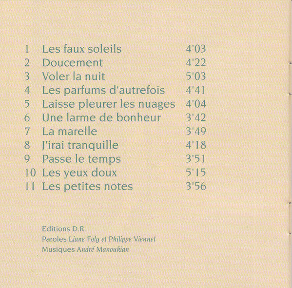 Liane Foly : Les Petites Notes (CD, Album, Dig)