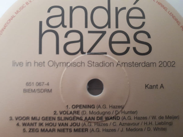 André Hazes : Live In Het Olympisch Stadion Amsterdam 2002 (2xLP, Album)