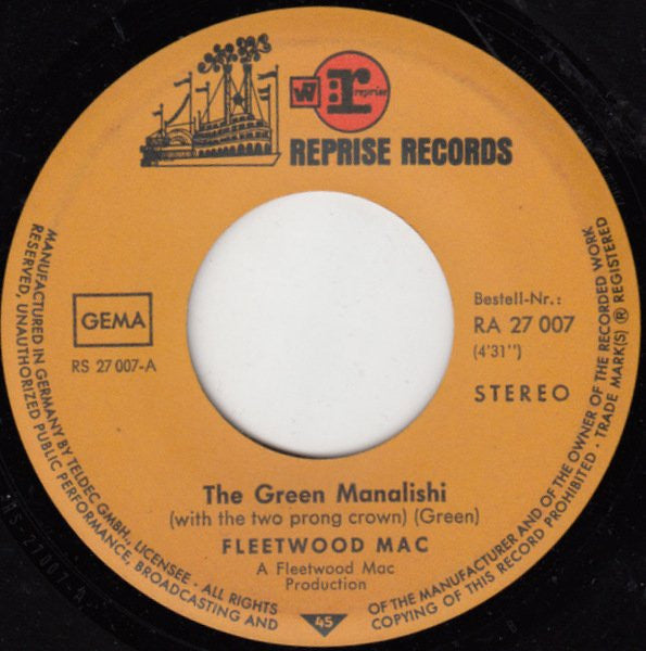 Fleetwood Mac : The Green Manalishi (7", Single)