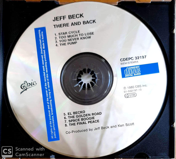 Jeff Beck : There And Back (CD, Album, RE)