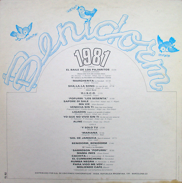 Various : Benidorm 1981 (LP, Comp)