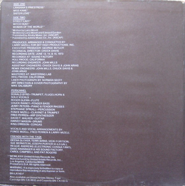 Donald Byrd : Street Lady (LP, Album, Gat)