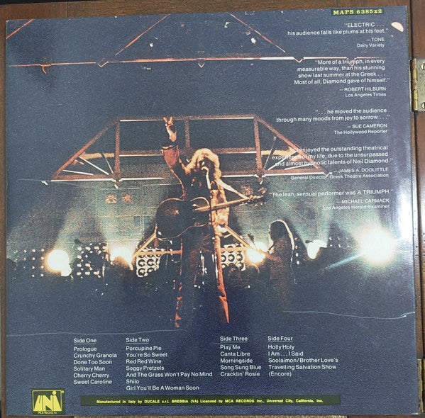 Neil Diamond : Hot August Night (2xLP, Gat)