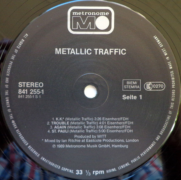 Metallic Traffic : Metallic Traffic (LP, Album)