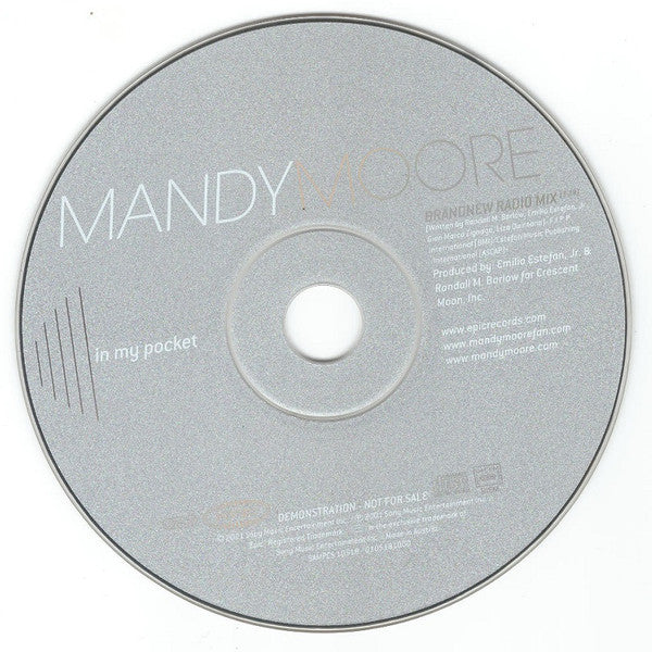 Mandy Moore : In My Pocket (CD, Single, Promo)