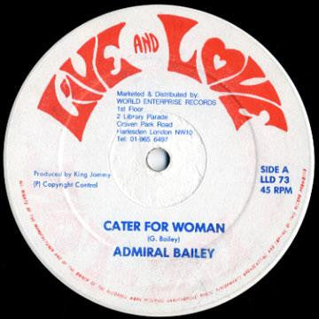 Admiral Bailey : Cater For Woman (12", Single)