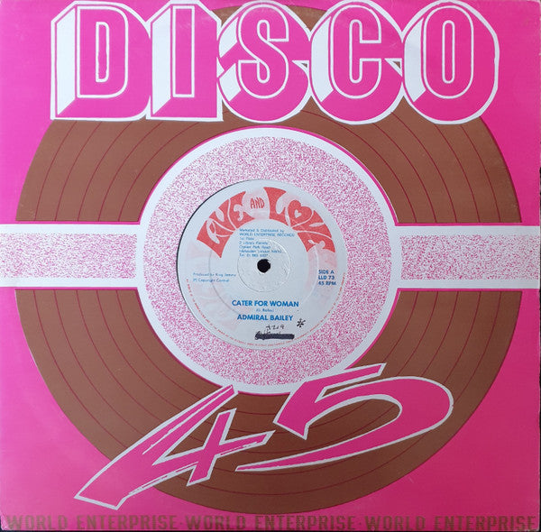 Admiral Bailey : Cater For Woman (12", Single)