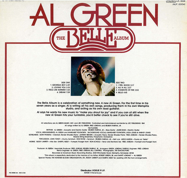 Al Green : The Belle Album (LP, Album)