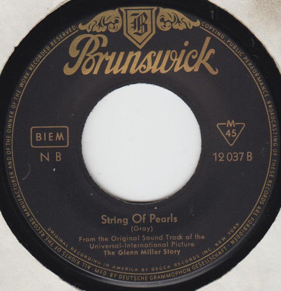 Glenn Miller : The Glenn Miller Story (7", Single, Mono)