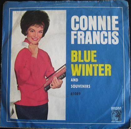 Connie Francis : Blue Winter / Souvenirs (7", Single, Mono)