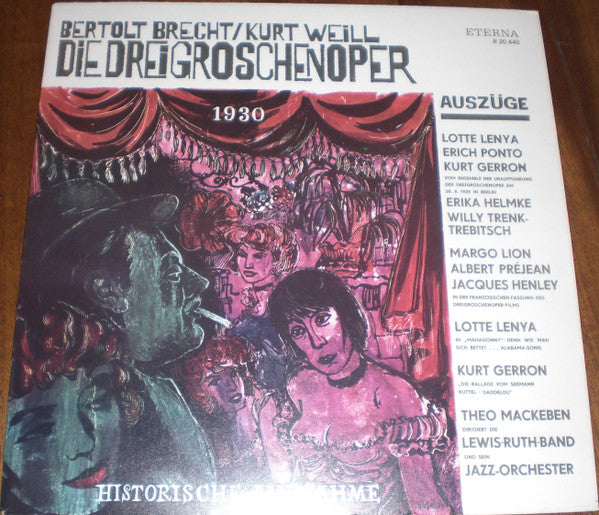 Bertolt Brecht / Kurt Weill : Die Dreigroschenoper (LP, Comp, Mono, RP)