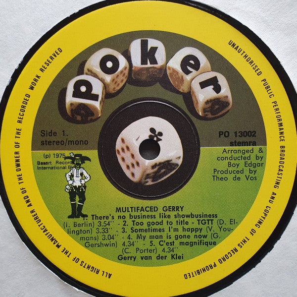 Gerrie van der Klei : Multifaced Gerry (LP, Album)