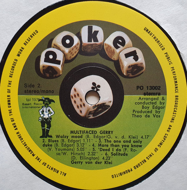 Gerrie van der Klei : Multifaced Gerry (LP, Album)