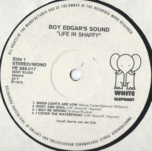 Boy Edgar's Sound : Live In Shaffy (LP)