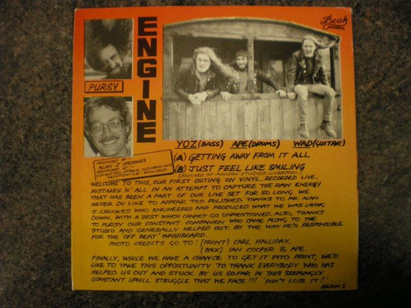 Engine (10) : Getting Away From It All (7", Single)