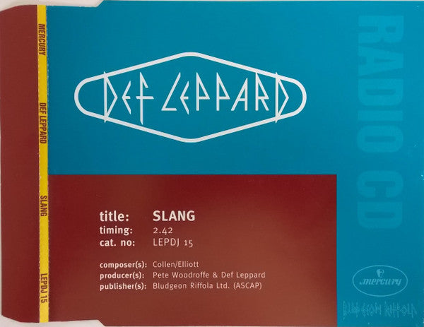 Def Leppard : Slang (CD, Single, Promo)