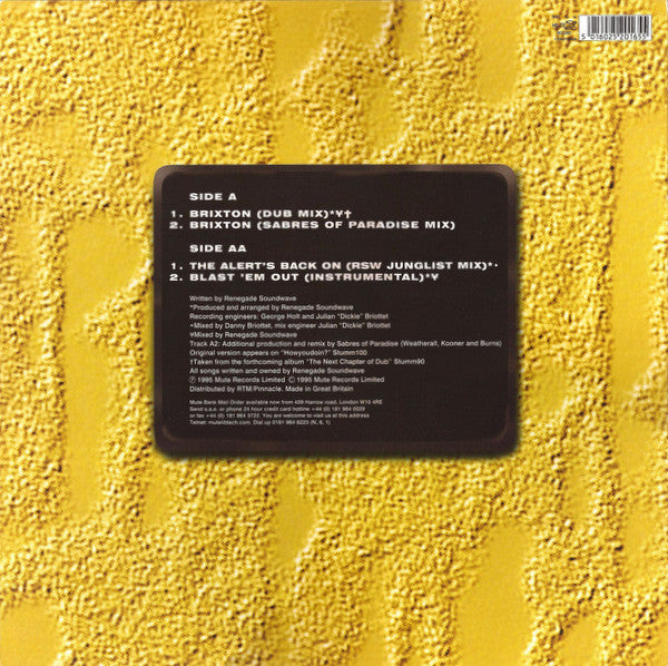Renegade Soundwave : Brixton (12", Single)