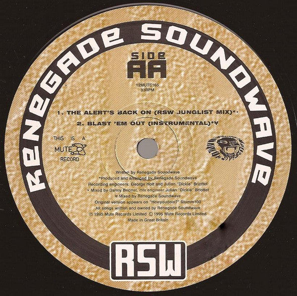 Renegade Soundwave : Brixton (12", Single)