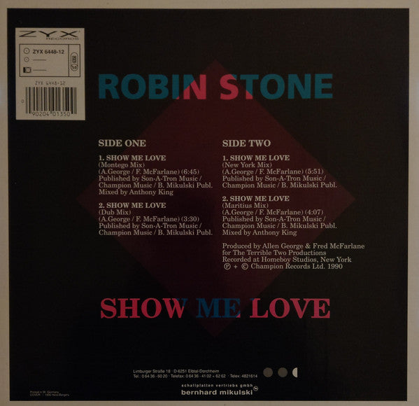 Robin Stone (2) : Show Me Love (12", Maxi)
