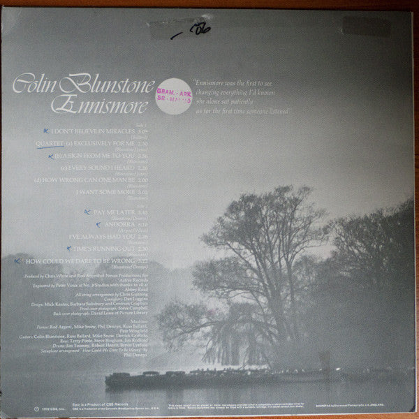 Colin Blunstone : Ennismore (LP, Album, Tex)